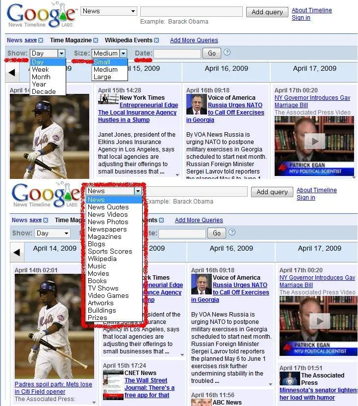 구글의 신규서비스 이미지 유사검색 & 뉴스 연대기 Similar Images & News Timeline 5 Similar6 구글 News Timeline