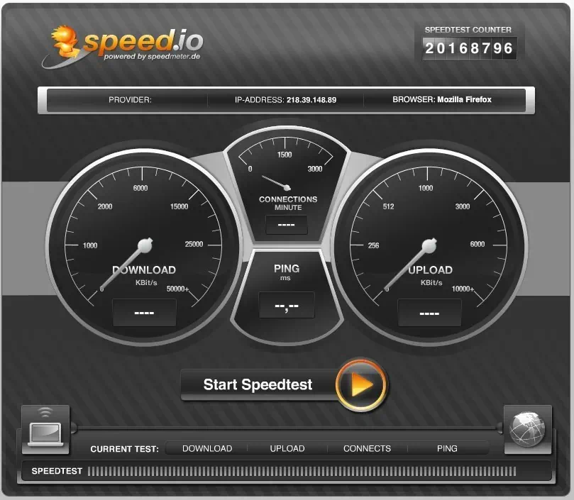 인터넷 속도측정 사이트 speed.io