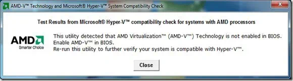 AMD Virtualization Compatibility