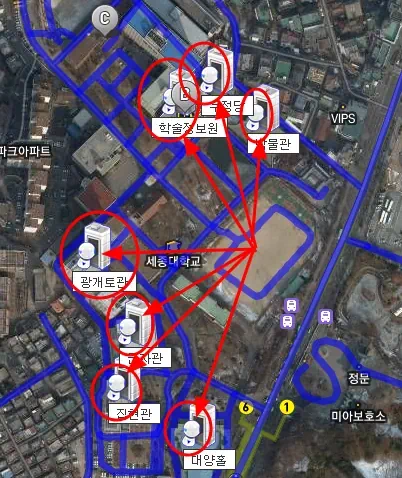 들어가기 가능한 곳