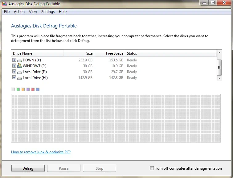 Auslogics Disk Defrag