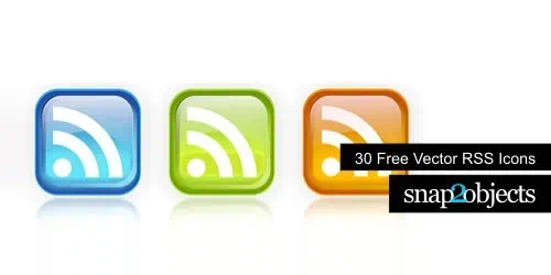 30 Free Vector RSS Icons