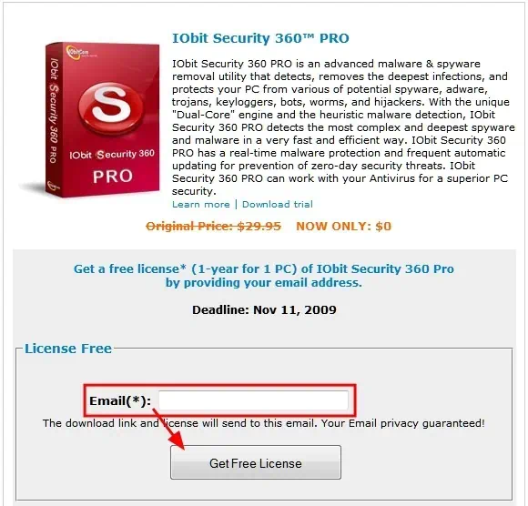 iobit security 360 pro license free 01 무료 스파이웨어, 멀웨어 제거 유틸 1년 라이센스 발급-IObit Security 360 Pro