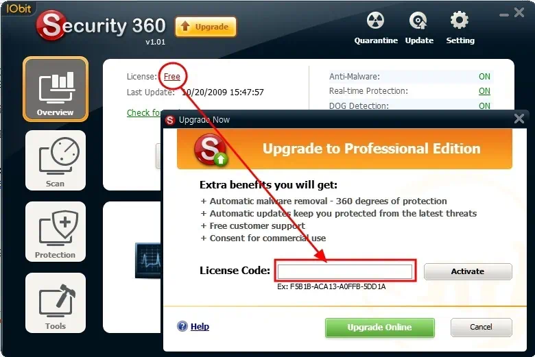 iobit security 360 pro license free 03 무료 스파이웨어, 멀웨어 제거 유틸 1년 라이센스 발급-IObit Security 360 Pro