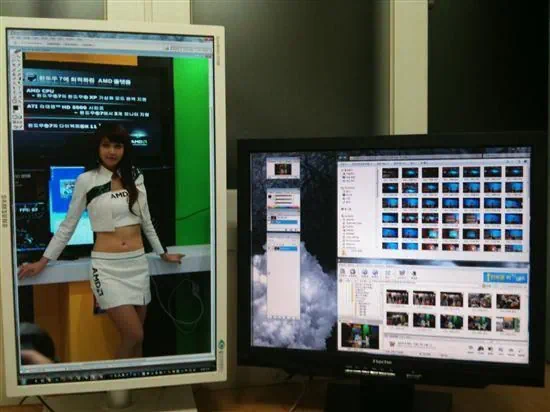 삼성 싱크마스터 F2380MX PVA LCD 모니터 멀티스크린과 매직튠 사용방법과 활용기 13 cfile29.uf@182D9A114B682DE29C5061 피벗(pivot)