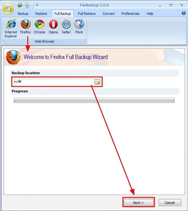 웹브라우저 즐겨찾기, 설정 저장 백업, 복구 유틸 FavBackup - 익스플로러, 파이어폭스, 크롬등