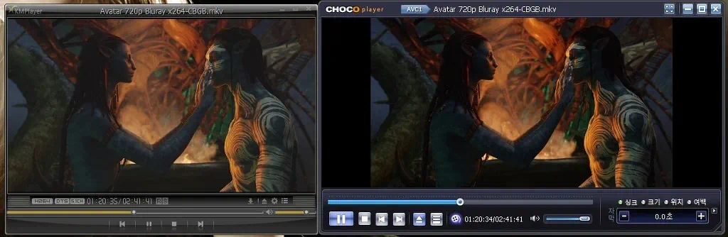영화,드라마 고화질 동영상은 초코플레이어와 KMP로, 동영상 캡쳐와 스냅샷 자동으로 찍는 방법 5 cfile23.uf@186BB91C4BD9ABD9122A9B 좌 :KMP 플레이어, 우 : 초코플레이어
