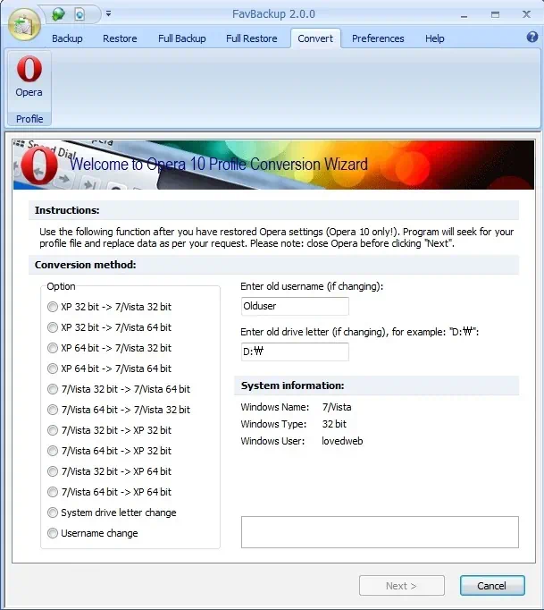웹브라우저 즐겨찾기, 설정 저장 백업, 복구 유틸 FavBackup - 익스플로러, 파이어폭스, 크롬등