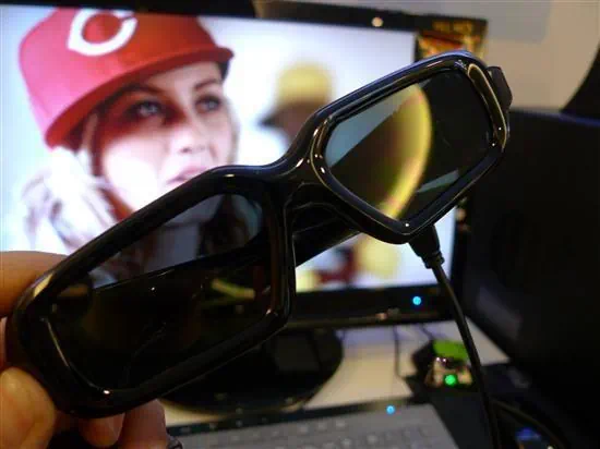 3D 데스크탑 셔터 글래스 방식 안경