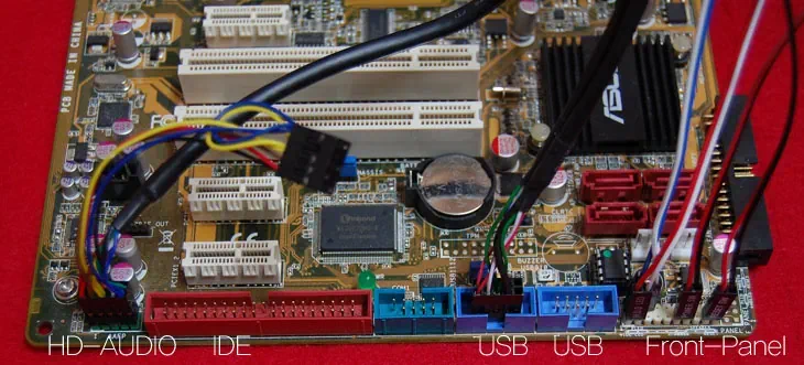 HD-AUDIO,IDE,S-ATA,USB,Front-panel