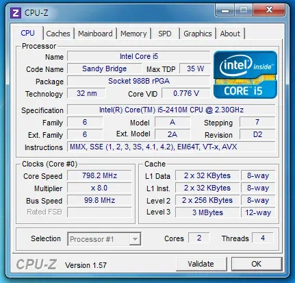 휴대성과 강력한 성능을 겸비한 노트북 HP dv6-6014tx 15 dv6 6014tx 071 CPU Z 프로세서 정보