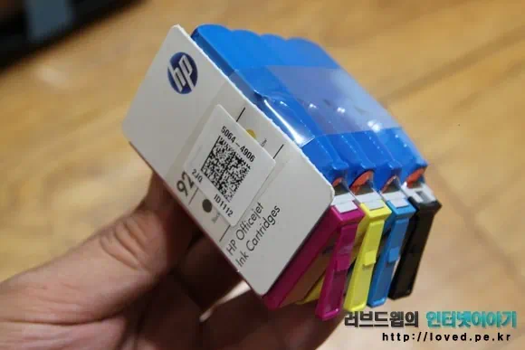 HP 오피스젯 6500A Plus 프린터 잉크 카트리지 세트