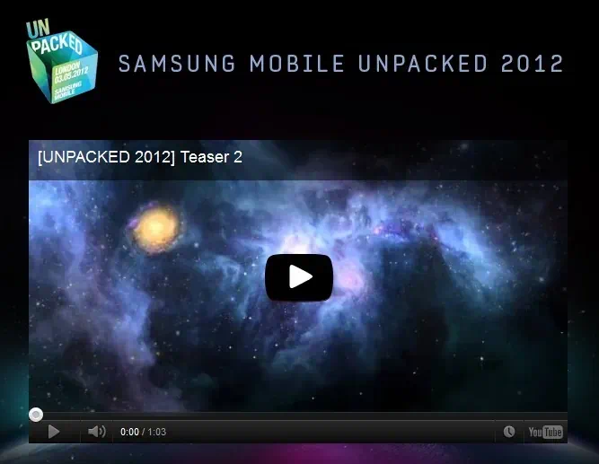 갤럭시S3 티저 영상 공개, 120% 갤럭시S3 디자인 커브드 글래스 채용 1 cfile8.uf@196C6A404F968F0B1B9E45 삼성 모바일 언팩 2012
