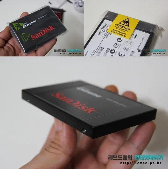 샌디스크 익스트림 SSD 240GB 외형 디자인