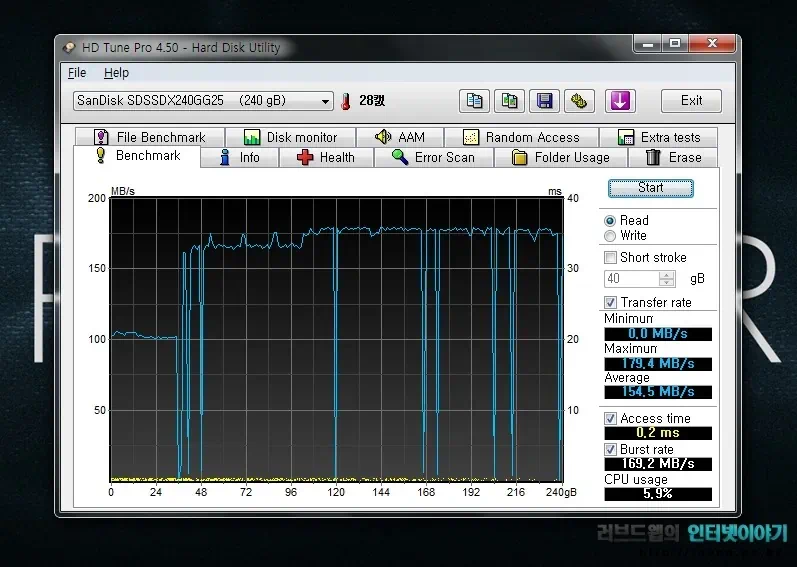 HP 노트북, 스펙터XT 13-2012TU 벤치마크 24 cfile25.uf@2045574B502448A62DD765 샌디스크 익스트림 SSD 240GB