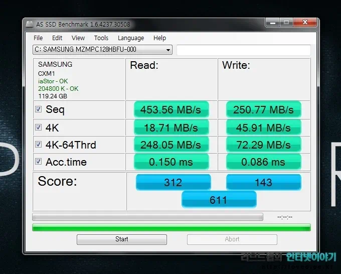 HP 노트북, 스펙터XT 13-2012TU 벤치마크 18 cfile7.uf@12483436502447C43ADA90 HP 엔비 스펙터XT AS SSD 벤치마크
