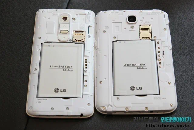 LG 뷰3 배터리 vs LG G2 배터리