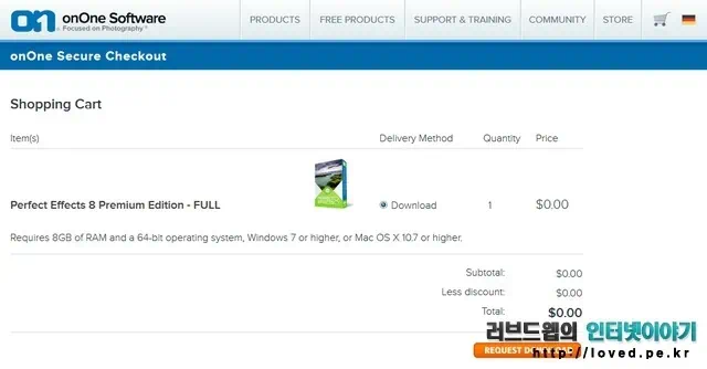 사진보정 프로그램 퍼펙트 이펙트 8 프리미엄 에디션(Perfect Effects 8 Premium Edition) 오늘만 무료 2 002 5 장바구니에서 REQUEST DOWNLOAD 버튼 클릭