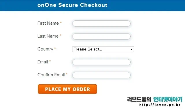 사진보정 프로그램 퍼펙트 이펙트 8 프리미엄 에디션(Perfect Effects 8 Premium Edition) 오늘만 무료 3 003 2 개인 정보 입력 후 PLACE MY ORDER 클릭