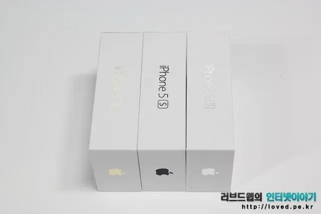 아이폰5S 패키지 박스 옆면