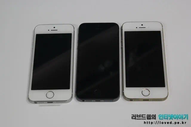 아이폰5S 전면 골드 vs 스페이스 그레이 vs 실버