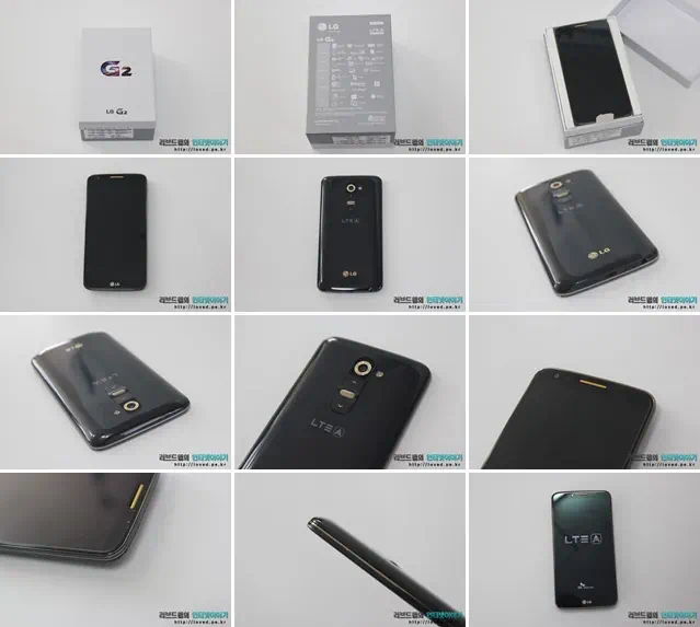LG G2 골드 패키지 박스 및 디자인
